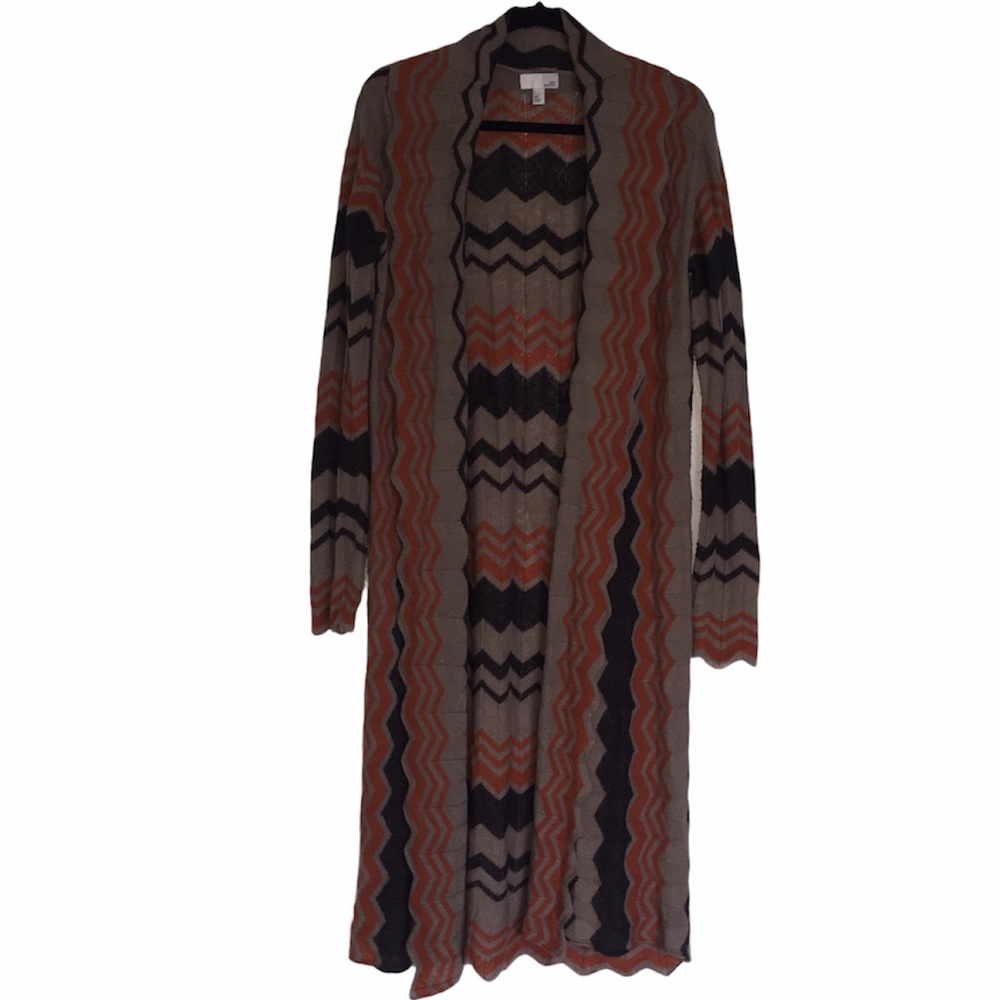 14th & Union Chevron Duster Cardigan Sweater